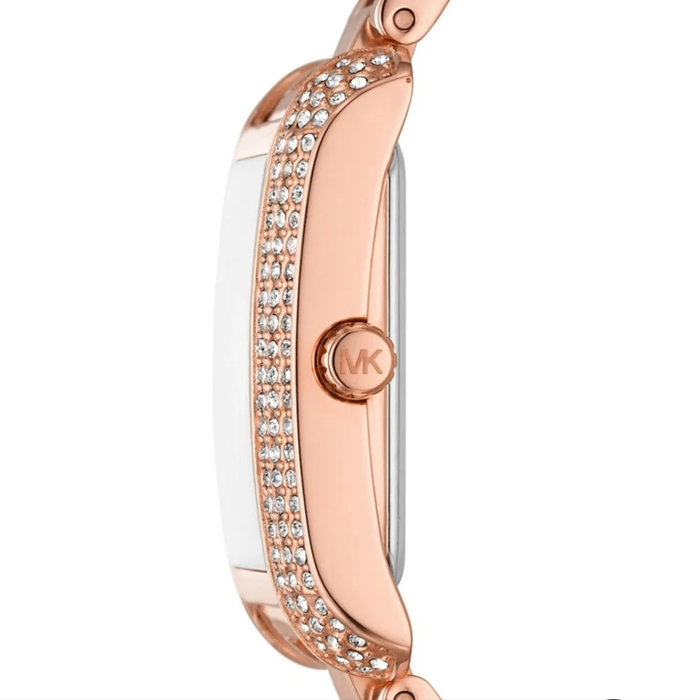 Michael Kors Emery Three-Hand Rose Goldtone Stainless Steel Watch